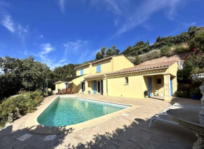 Villa Myosotis pour 8 personnes avec piscine chauffée et vue mer à La Londe-Les-Maures